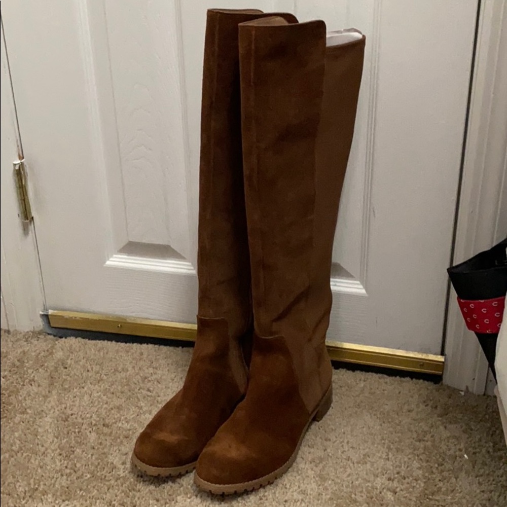 Michael Kors to the knee suede boots